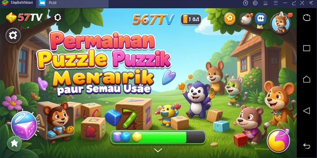 Tampilan gameplay Puzzle yang seru dan menantang di 567TV.