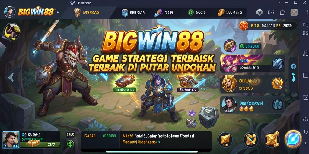 Screenshot utama BIGWIN88 menampilkan aksi seru gameplay SLG yang mendebarkan.