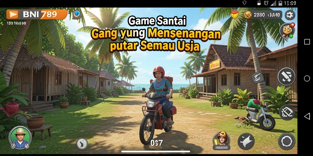 Tampilan gameplay BNI789 yang menyenangkan dan santai.