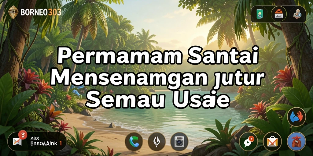Tampilan gameplay menarik dari BORNEO303 yang penuh warna.