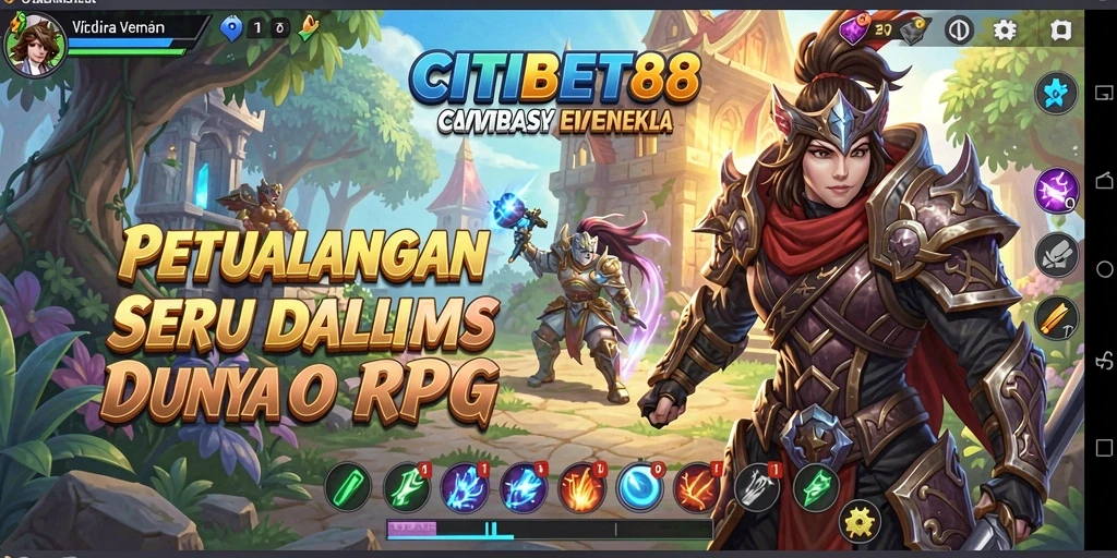 Screenshot gameplay <strong>CITIBET88</strong> dengan petualangan RPG yang menakjubkan.
