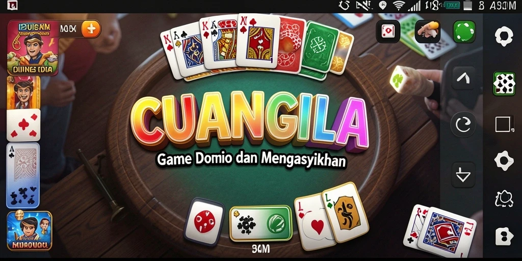 Tampilan gameplay seru di aplikasi CUANGILA yang menarik.