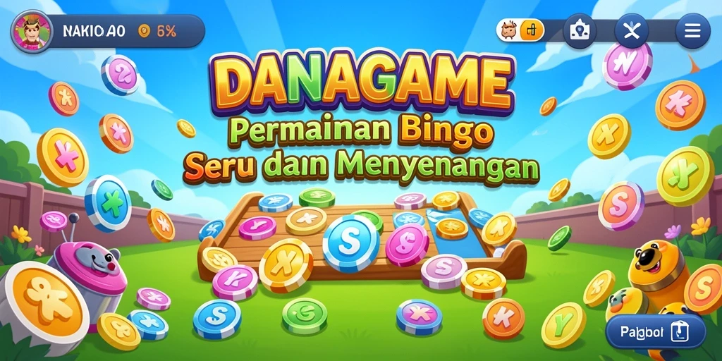 Screenshot gameplay DANAGAME yang menampilkan keseruan permainan Bingo.