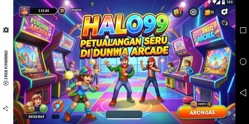 Tangkapan layar gameplay HALO99 menampilkan aksi seru dan penuh warna.