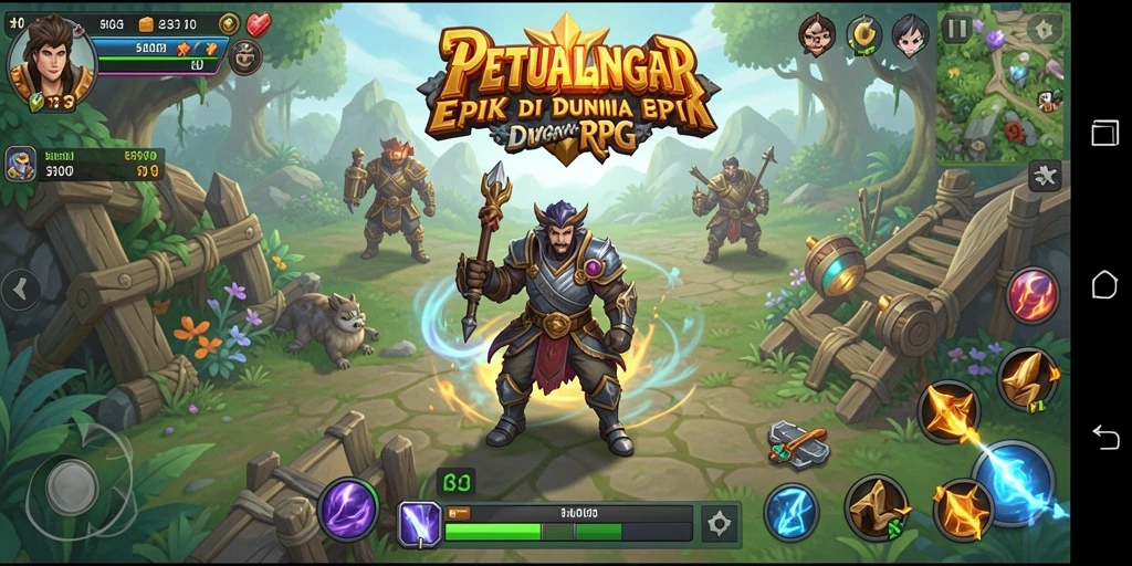Tangkapan layar dari gameplay RPG yang menarik di HO3.
