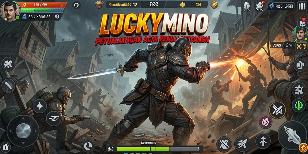 Screenshot gameplay LUCKYMINO dengan aksi mendebarkan dan grafis terbaik.