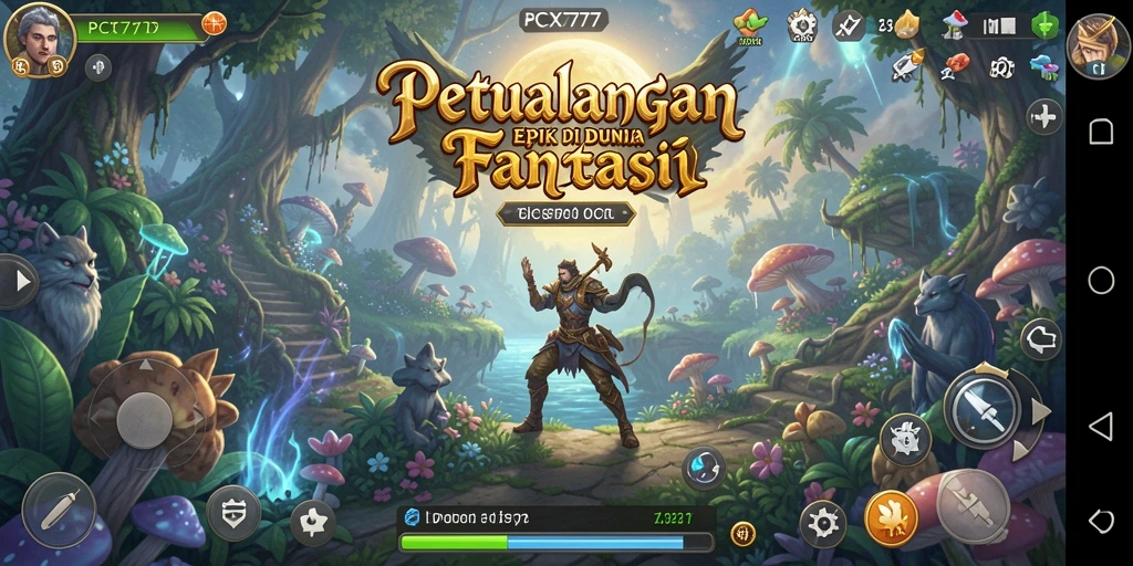 Tampilan gameplay PCX777 yang menakjubkan dan penuh aksi.