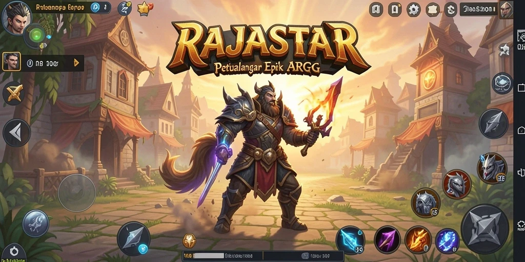 Gameplay seru RAJASTAR dengan pertempuran epik dan grafis menawan.