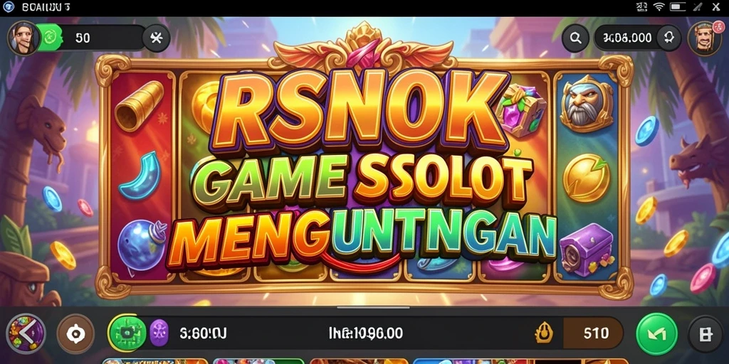 Tampilan gameplay RSNOK yang mengasyikkan dengan slot penuh warna.