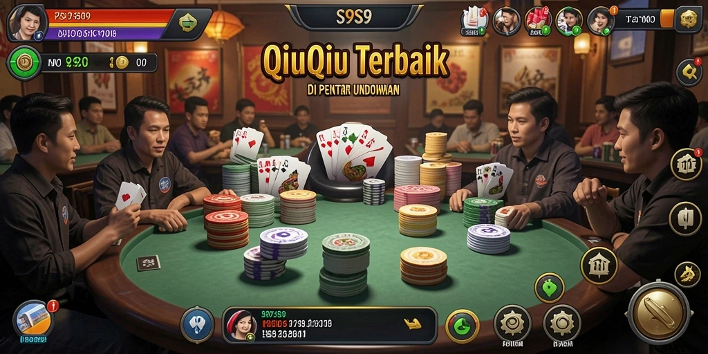 Tampilan gameplay QiuQiu yang seru dan menegangkan di S9S9.