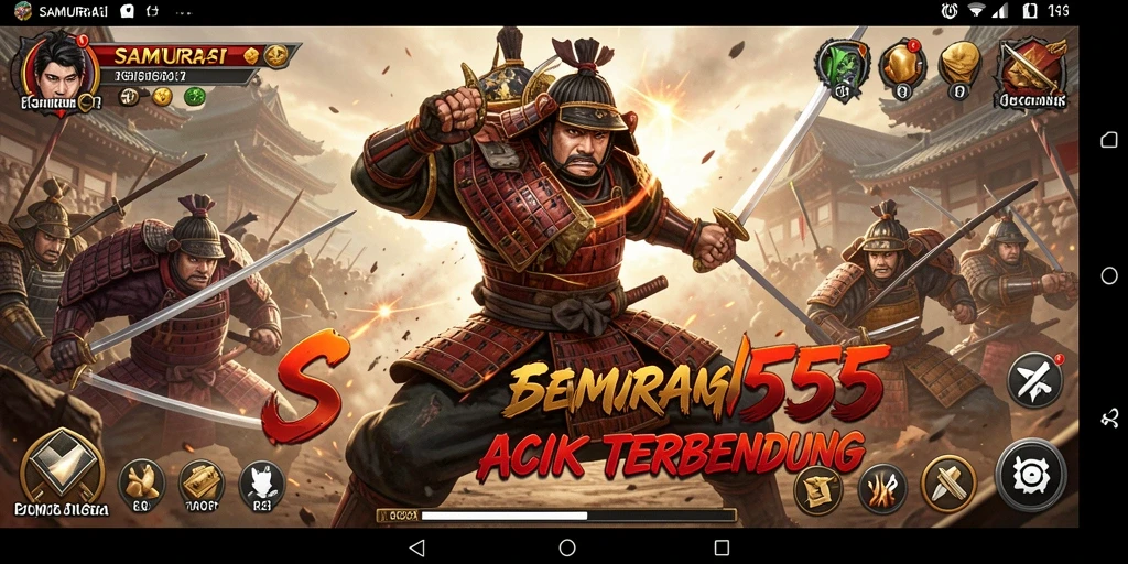 Tampilan menegangkan dari gameplay SAMURAI555 yang penuh aksi.