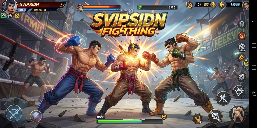 Tampilan gameplay mendebarkan dari pertarungan di SVIPSIDN.